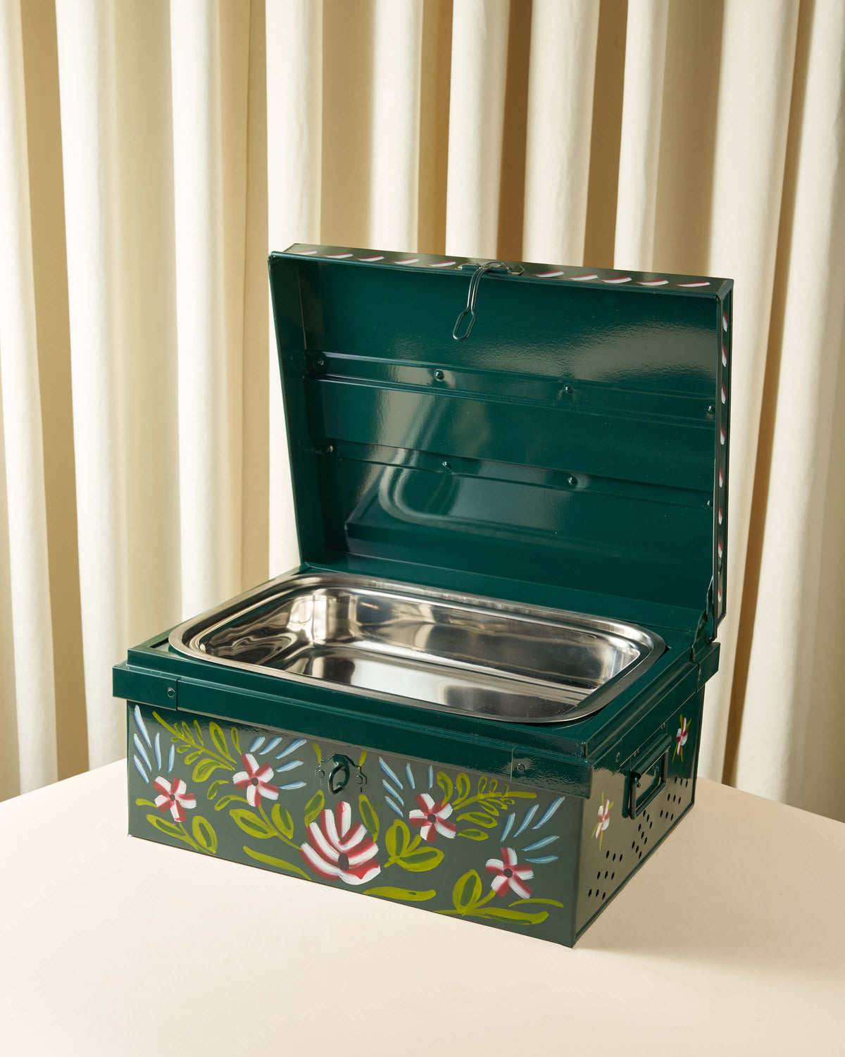 Sheikha Hand-Painted Rectangular Food Warmer — 3L