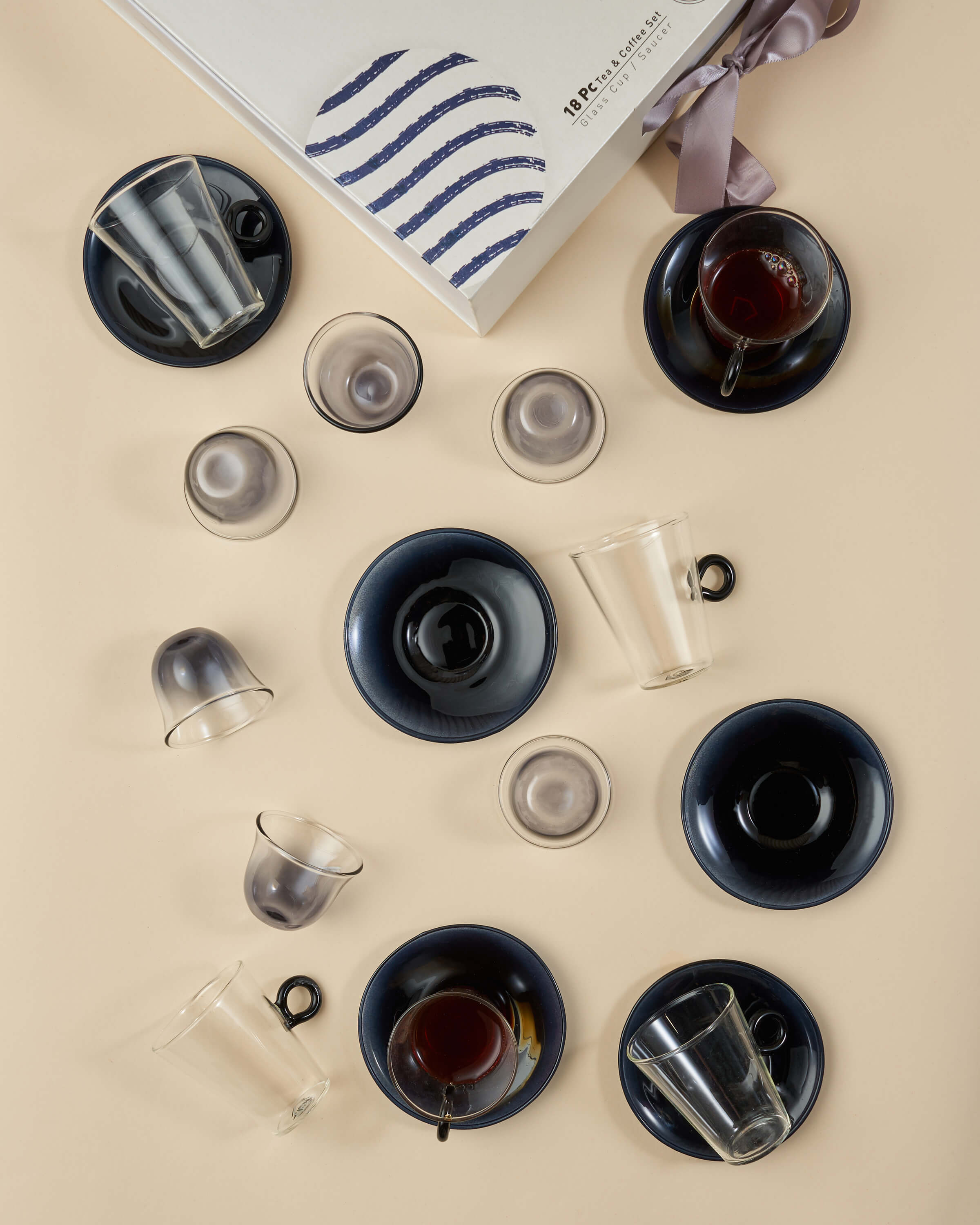 Bahr Tea Glasses & Arabic Coffee Cups Set