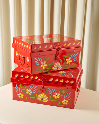 Sheikha Hand-Painted Rectangular Food Warmer — 4L