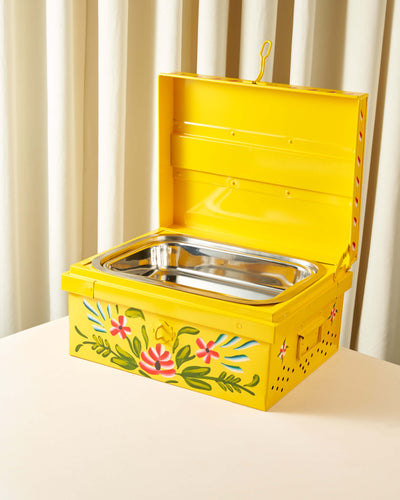 Sheikha Hand-Painted Rectangular Food Warmer — 4L