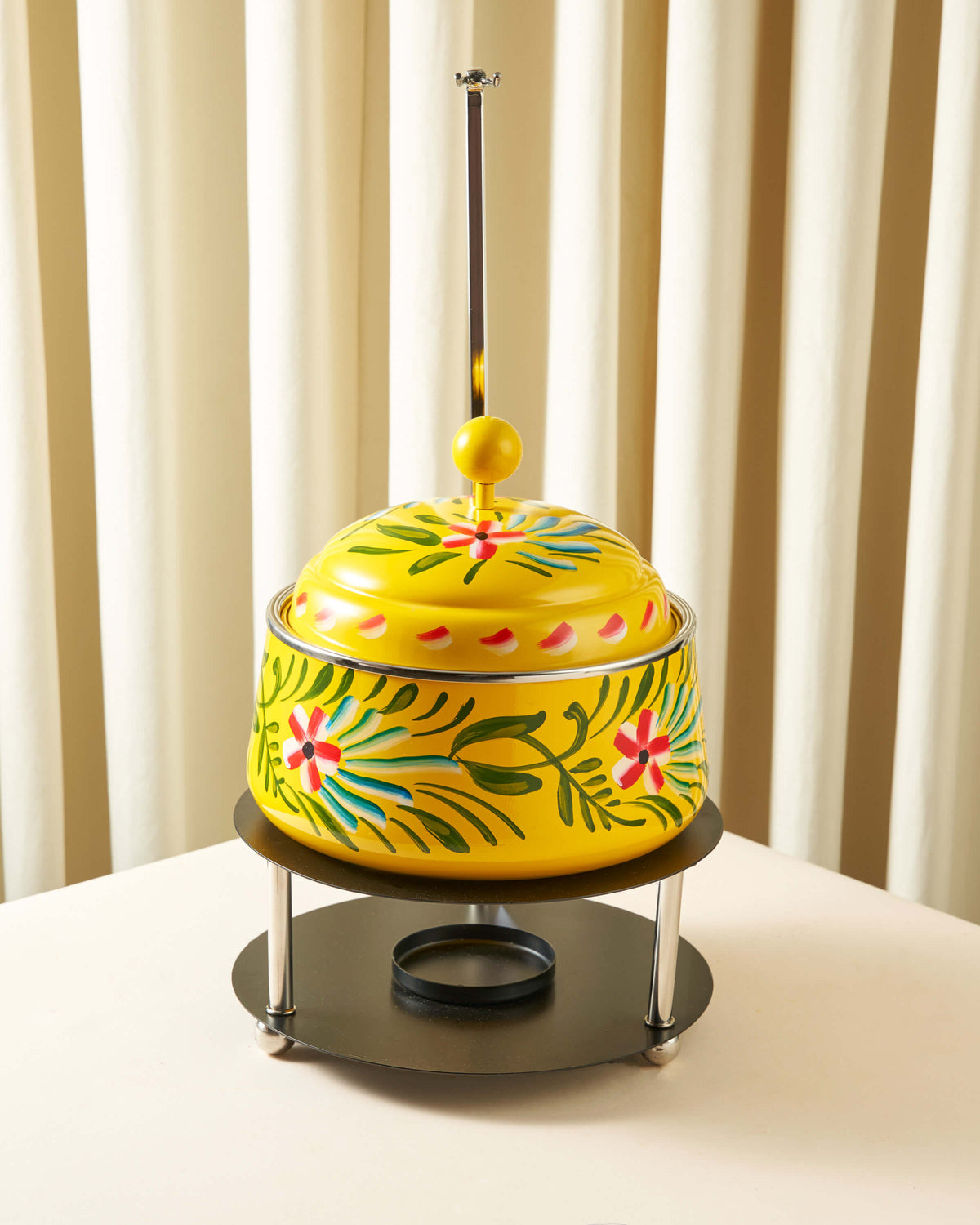 Sheikha Hand-Painted Round Food Warmer — 2L