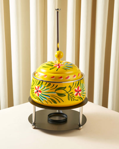 Sheikha Hand-Painted Round Food Warmer — 2L