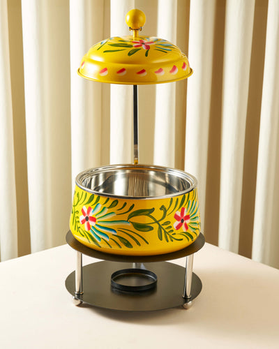 Sheikha Hand-Painted Round Food Warmer — 2L