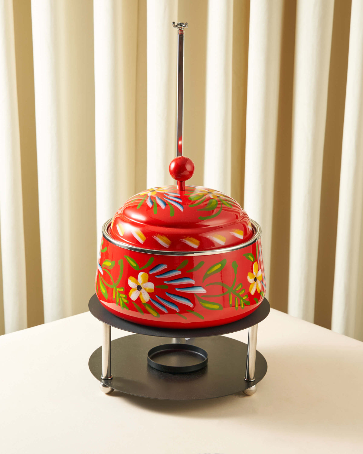 Sheikha Hand-Painted Round Food Warmer — 2L