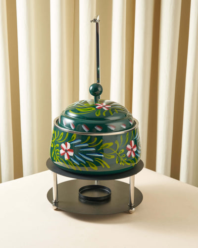 Sheikha Hand-Painted Round Food Warmer — 2L