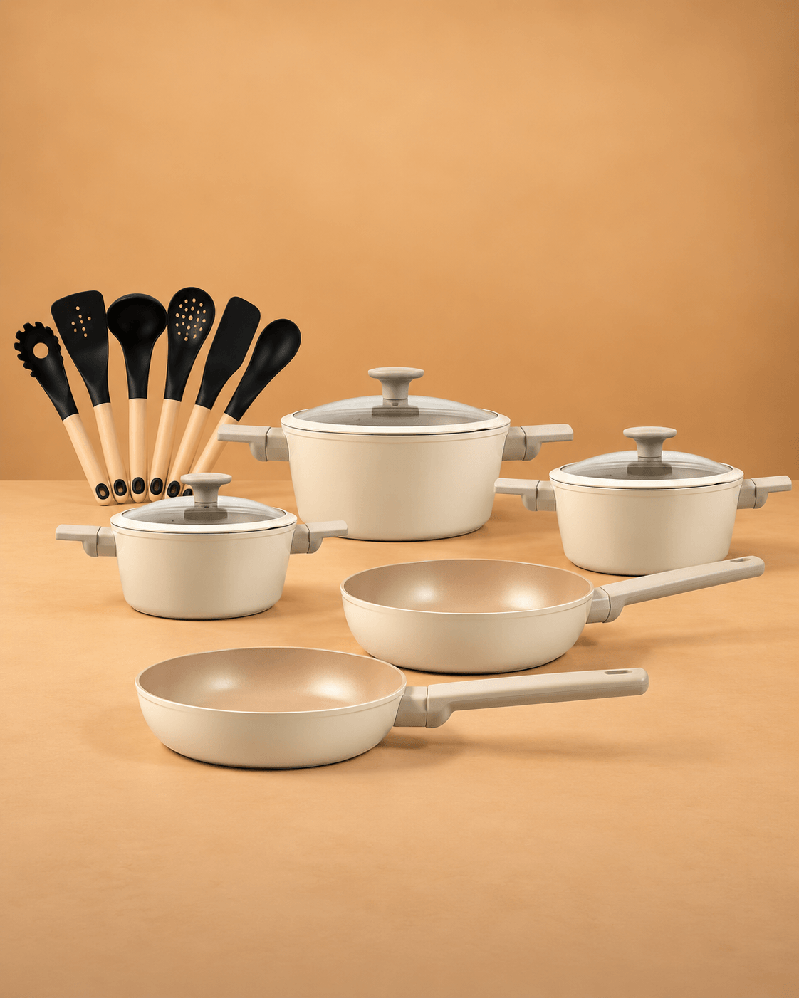 Elaf Granite Cookware Set — Beige