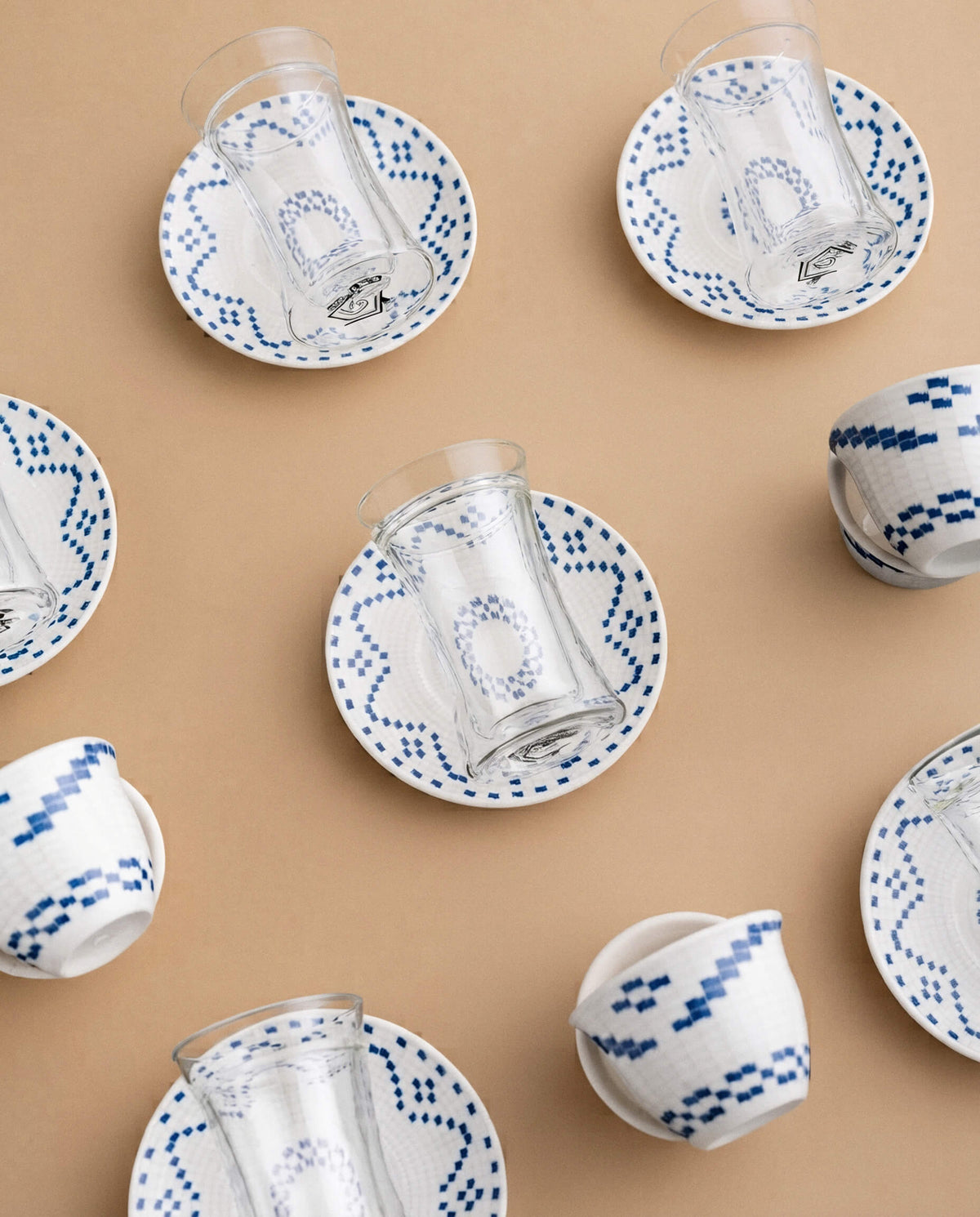 Turath Tea Estakana & Arabic Coffee Finjan Set — 18 Pieces