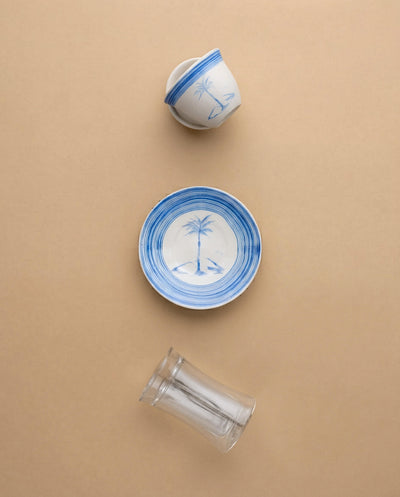 Waha Tea Estakana & Arabic Coffee Finjan Set — 18 Pieces