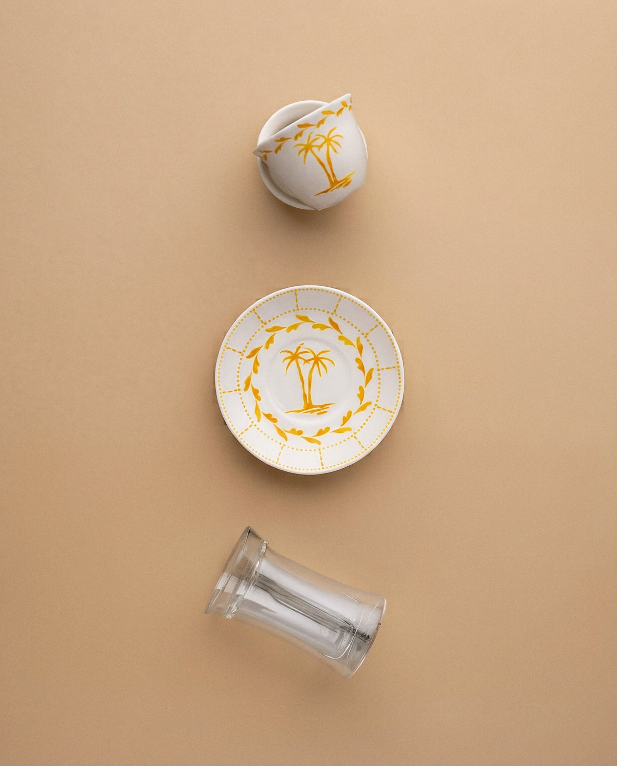 Asala Tea Estakana & Arabic Coffee Finjan Set — 18 Pieces (Double-Wall Glass)