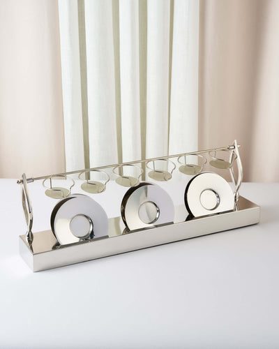 Masterpiece Tea Glass Stand — Silver