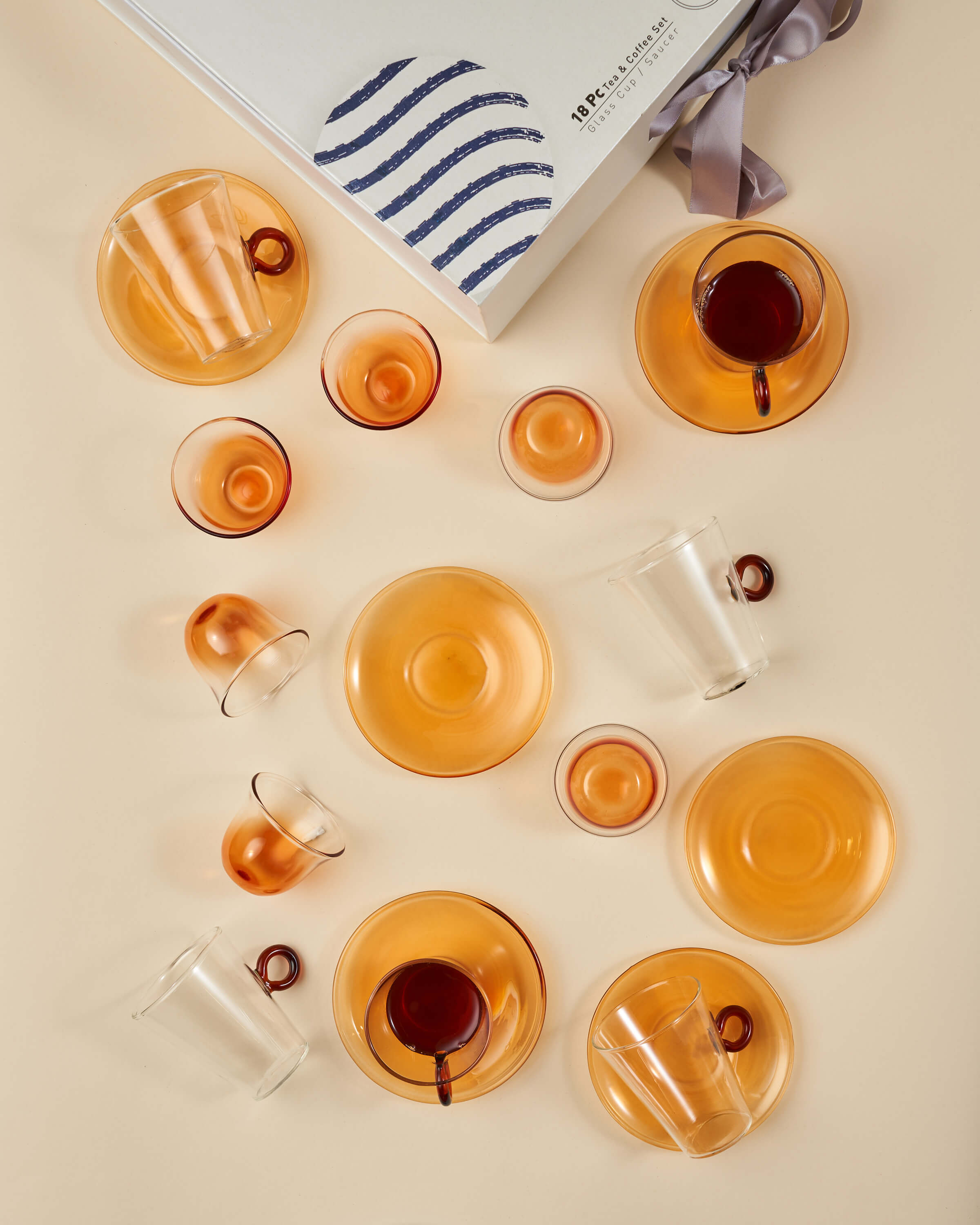 Bahr Tea Glasses & Arabic Coffee Cups Set