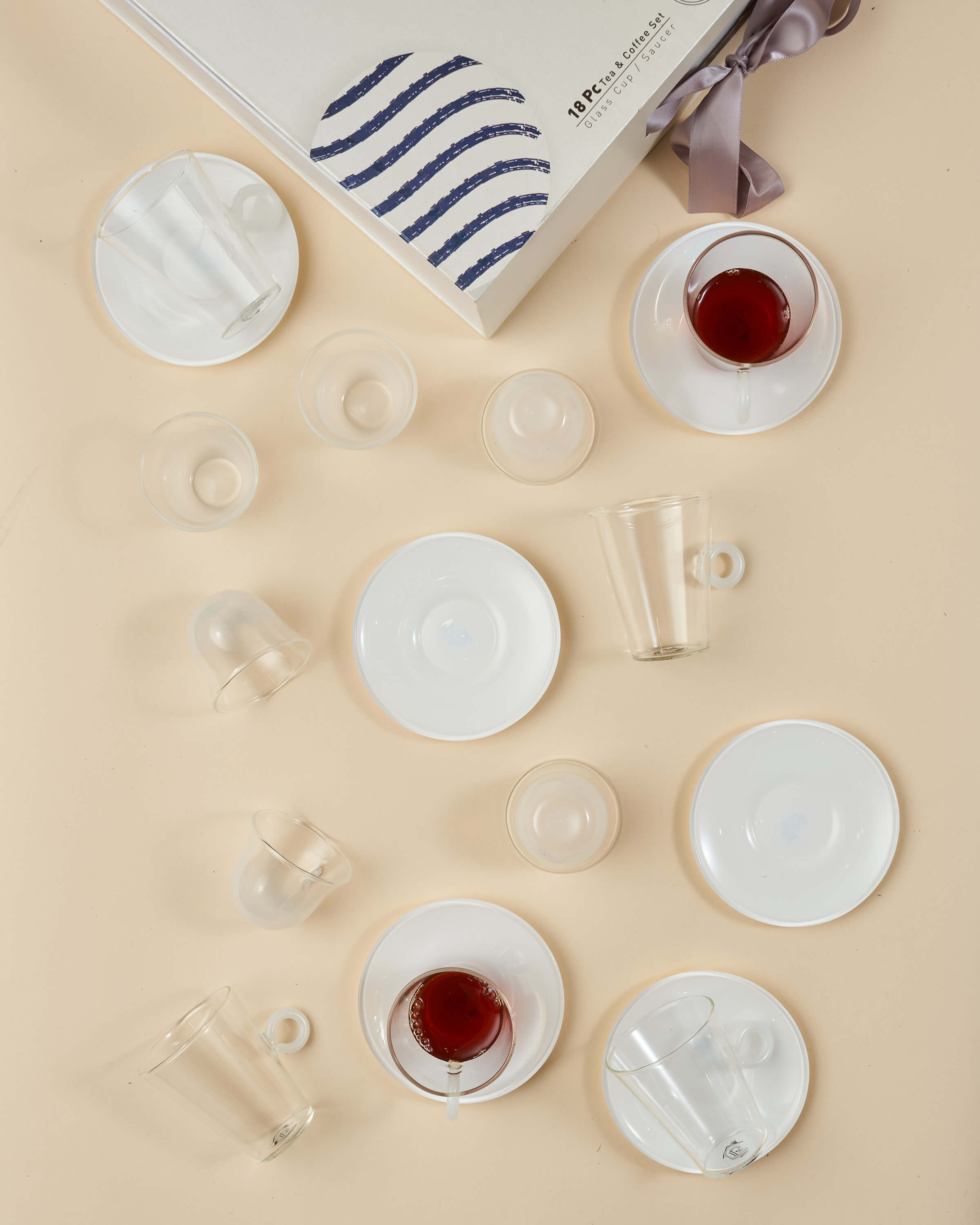 Bahr Tea Glasses & Arabic Coffee Cups Set