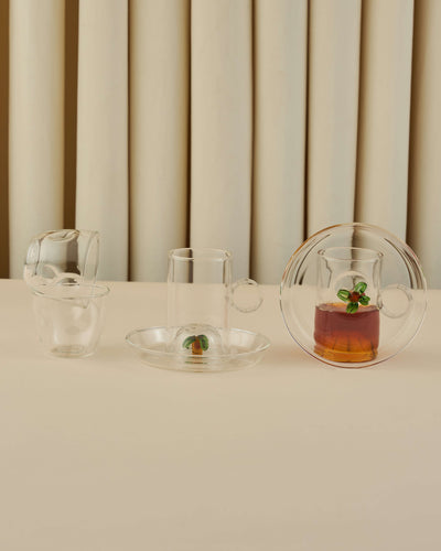 Sidra Tea Estakana & Arabic Coffee Finjan Set — 18 Pieces