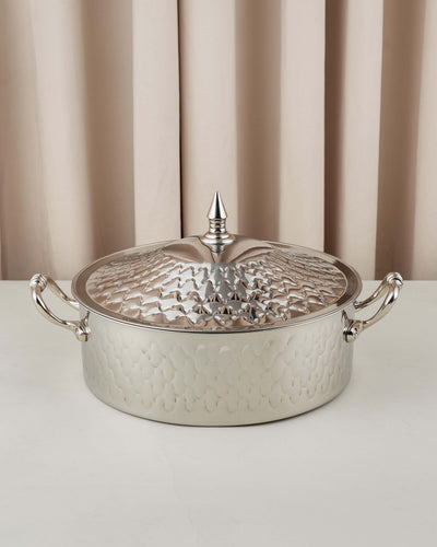 حافظة طعام بنقش طرق يدوي هندي